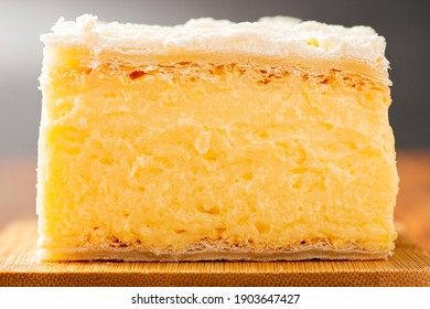 Delectable Vanilla Slice With Custard And Buttercream Icing