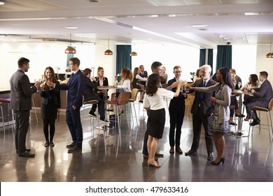 Delegates Networking At Conference Drinks Reception