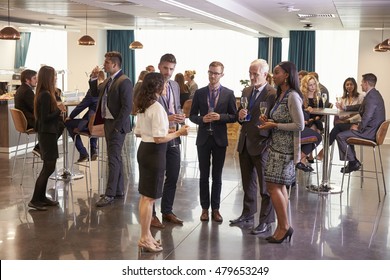 Delegates Networking At Conference Drinks Reception