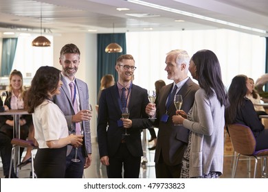 Delegates Networking At Conference Drinks Reception