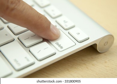 Delete Button On The Computer Keyboard