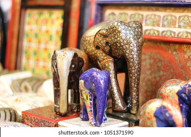 Delhi, Delhi/India- 20th March 2018: Elephant Craft Show Piece