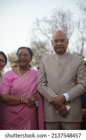 Delhi, India - 03-20-2022 - President Of India, Ram Nath Kovind Along With First Lady Of India, Savita Kovind At An Event In Delhi, India.