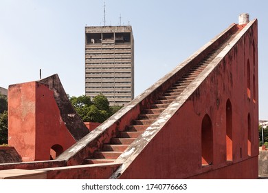 Delhi, India, 2012: The Ancient Samrat Yantra And New Delhi