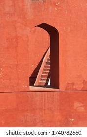 Delhi, India, 2012: Looking Through A Window Of The Samrat Yantra