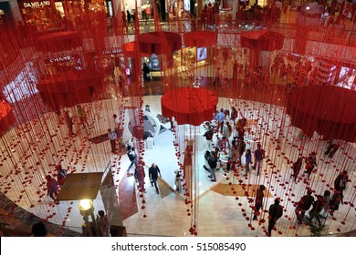 DELHI, INDIA - FEBRUARY 13: Interior Of Select City Walk In Saket Delhi, One Of The Most Popular Shopping Destinations In Delhi, India On February 13, 2016.