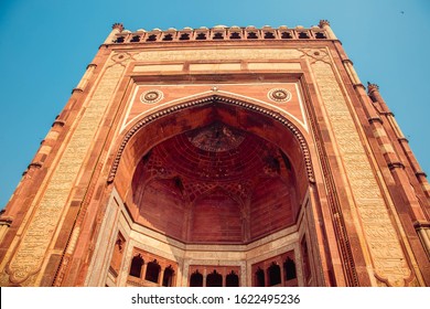 DELHI, INDIA : Jama Masjid Mosque in Delhi circa  gate entrance