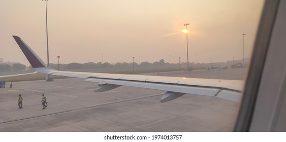 Delhi, India, September 14 2019,  Indira Gandhi International Airport Inside And Outside View