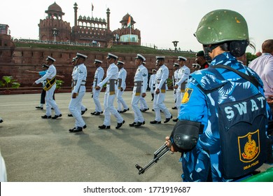 Delhi/India - Aug 13 2019 ,  Delhi Police Women SWAT Team At Red Fort  