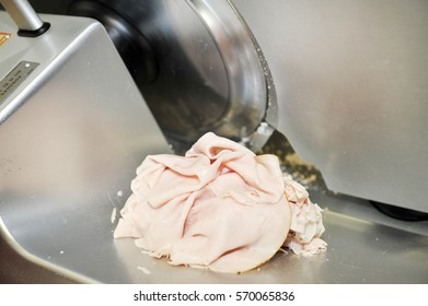 Deli Meat On Slicer