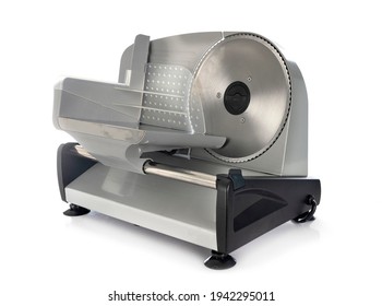 Deli Slicer In Front Of White Background