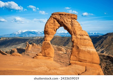 Delicate Arch at Arches National Park, in eastern Utah, USA - Powered by Shutterstock