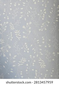 Delicate Floral Pattern on Light Gray Background