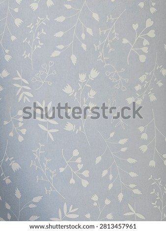 Delicate Floral Pattern on Light Gray Background