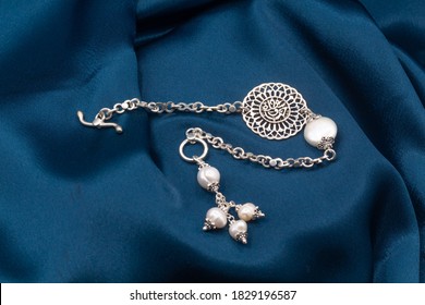 Delicate Traditional Silver Arabic Diamond Jewelry 