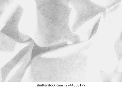 Delicate waves of pristine textile flow in a gentle cascade, unveiling soft floral accents. Subdued stripes blend seamlessly, evoking a serene interplay of light and shadow.