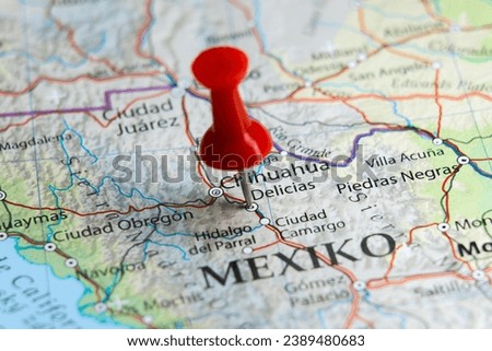Delicias, Mexico pin on map