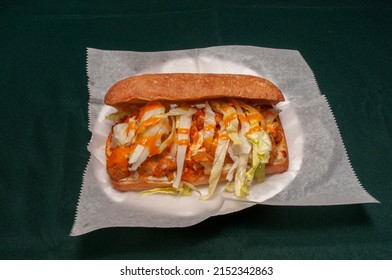 Delicious American Cuisine Known As A Buffalo Chicken Sub