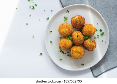 Delicious Arancini Balls Sprinkled With Herbs