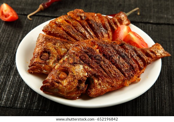 Delicious Asian Fish Fry Served On Stock Photo 652196842 | Shutterstock