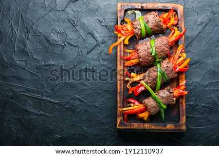 Similar – Image, Stock Photo veal sausages Meat Sausage