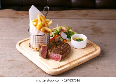 Delicious beef steak