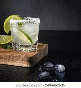 delicious beverage with lime ice. Resolution and high quality beautiful photo