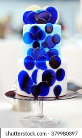 Delicious Blue Wedding Cake  