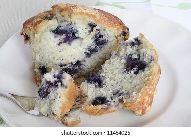 Delicious blueberry muffin