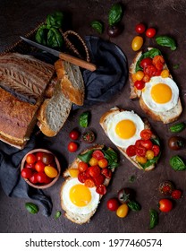 Delicious breakfast with egg and vegtables