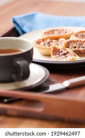 Delicious Butter Tarts With Raisins And A Flaky Crust