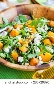 Delicious Butternut Squash, Arugula, Couscous And Feta Salad