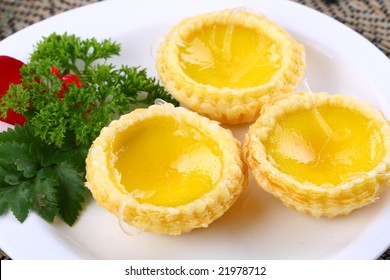 Delicious Chinese Food - Shark Fin Egg Tart