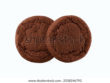 Similar – baked round chocolate chip cookies