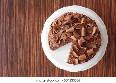 Delicious Chocolate Cake, Top View