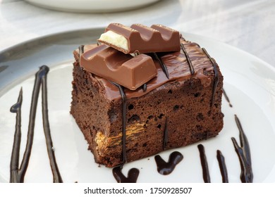 Delicious chocolate dessert - brownie - Doha, Qatar