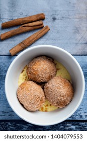 Delicious Cinammon And Custard, Deep Fried Balls