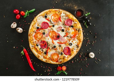 27,103 Pizza Dark Table Images, Stock Photos & Vectors | Shutterstock