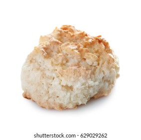 Delicious Coconut Macaroon On White Background