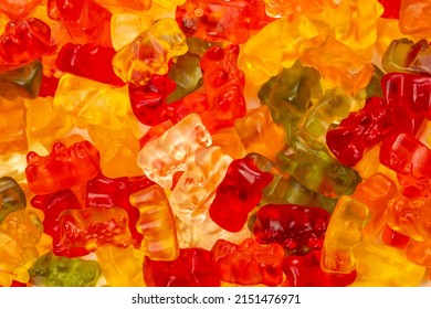 Delicious Colorful Gummy Bears Candy