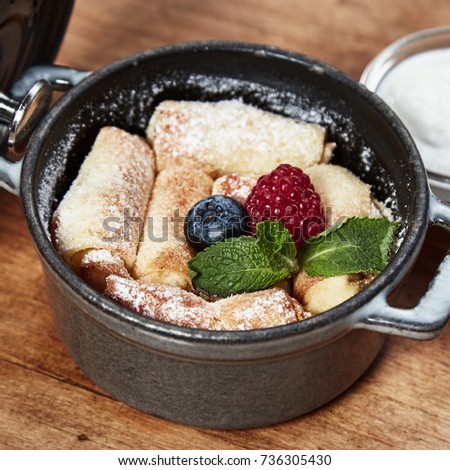 Delicious Cottage Cheese Pancakes Berries Sour Stock Photo Edit