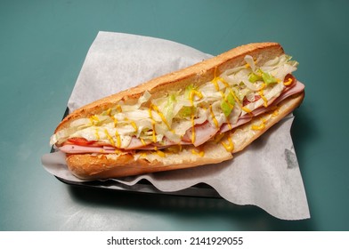 Delicious Cuisine Known As The Italian Hoagie Sub