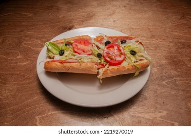 Delicious Cuisine Known As The Italian Hoagie Sub