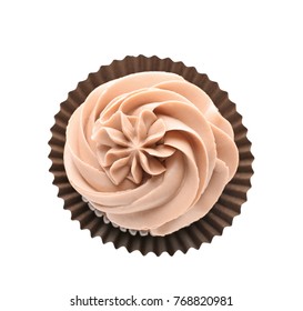 Delicious Cupcake On White Background