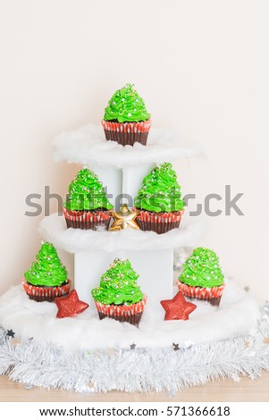 Similar – Image, Stock Photo cupcake christmas tree