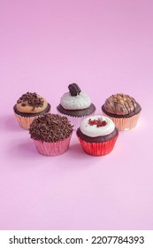 A Delicious Cute Cup Cakes With Various Flavors So Yummy