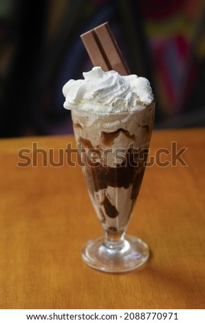 A delicious Desset in the table