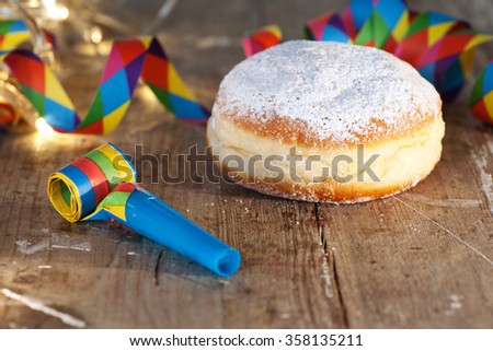 Delicious donuts for Mardi Gras, Birthday, New Year's Eve