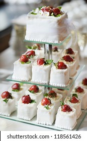 Delicious Fancy Wedding Cake Made Of Cupcakes