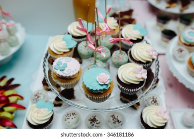 Delicious Fancy Wedding Cake Made Of Cupcakes